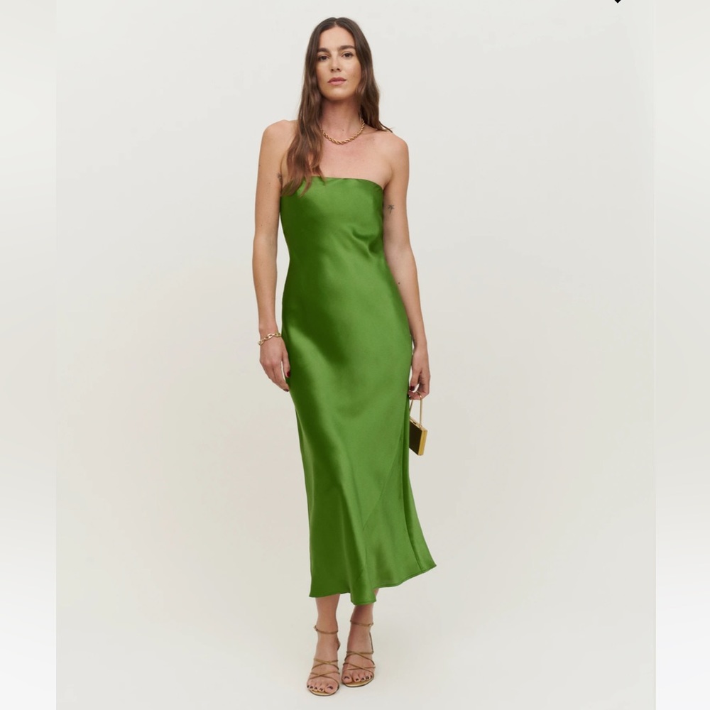 Reformation Joanne Silk Dress Size 10 New with Tags